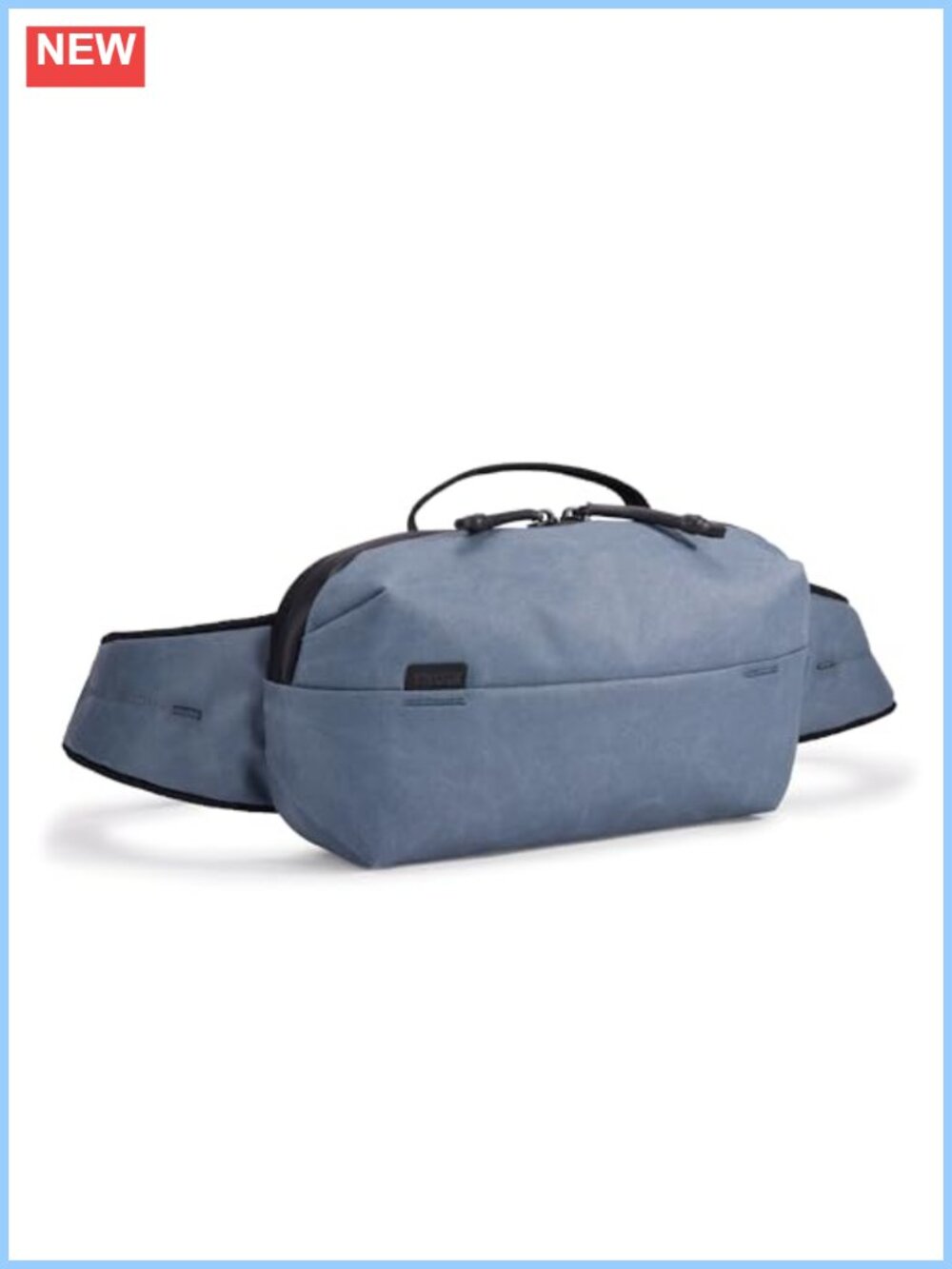 Waxed Recycled Polyester Sling Bag Crossbody Hip Pack Water Resistant